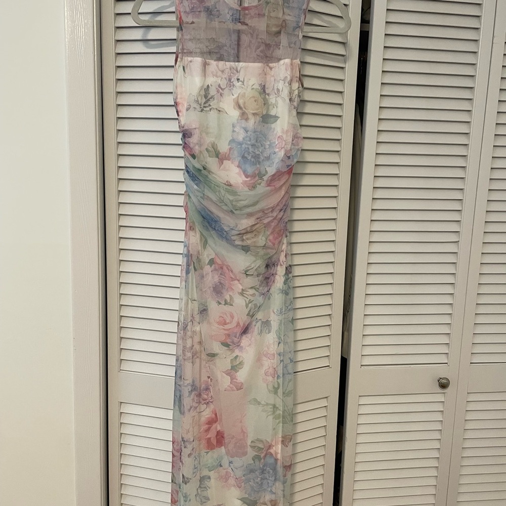 Amanda Uprichard Floral Midi Dress - Multicolor